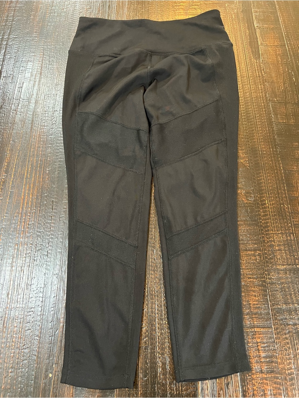 Tangerine Womens Large Active Rib LeggingsBlack High Rise NWT Workout Yoga